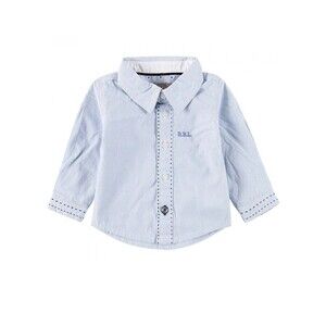 Boboli Poplin Shirt button-down Baby boy toddler kid Stripe Cotton 9 months new